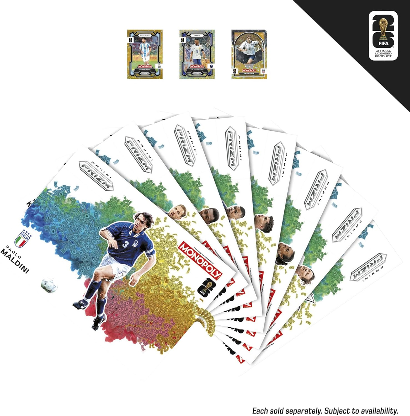 Jogo Monopoly FIFA Copa do Mundo 2026 com Cartas da Panini