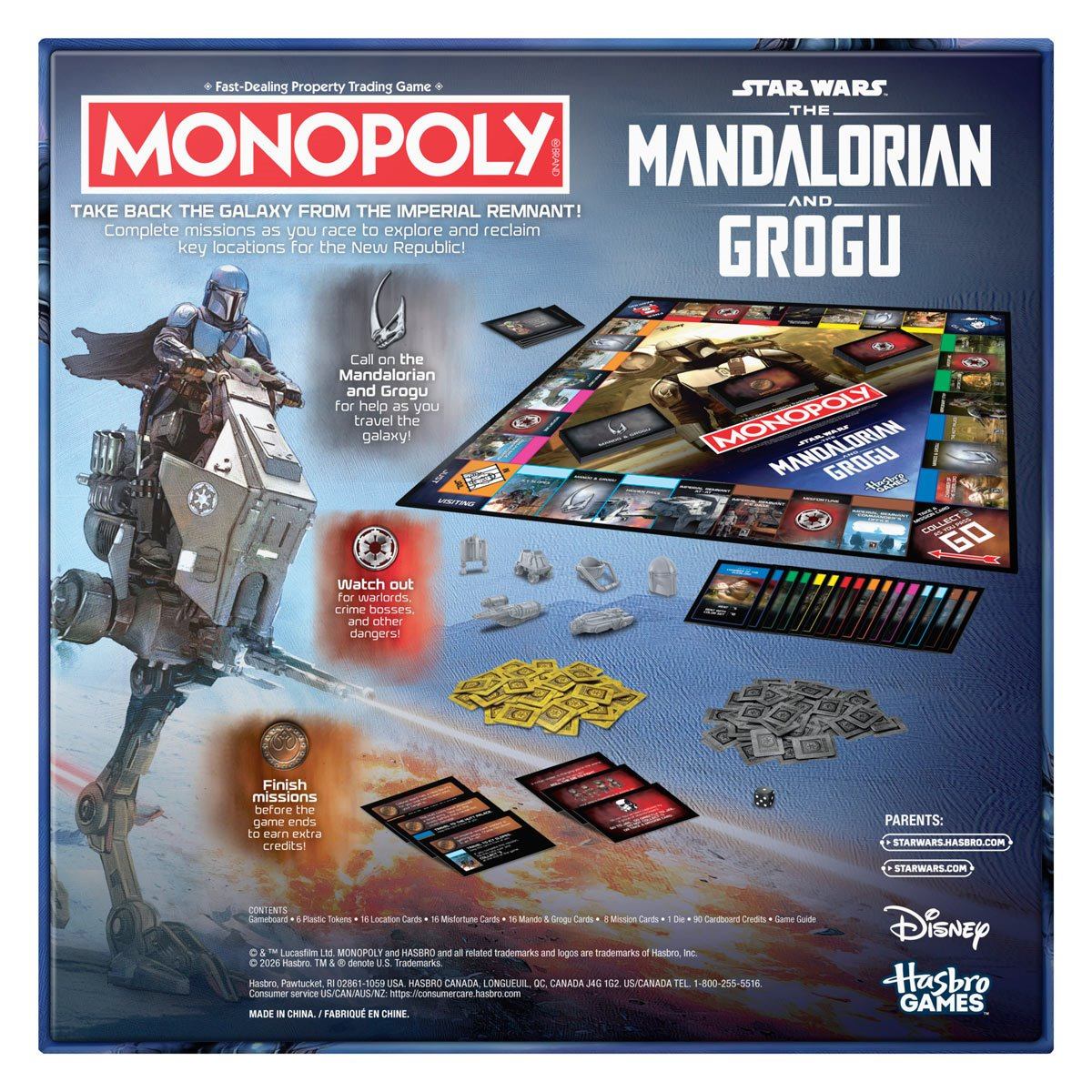 Star Wars The Mandalorian and Grogu Edition Monopoly Board Game