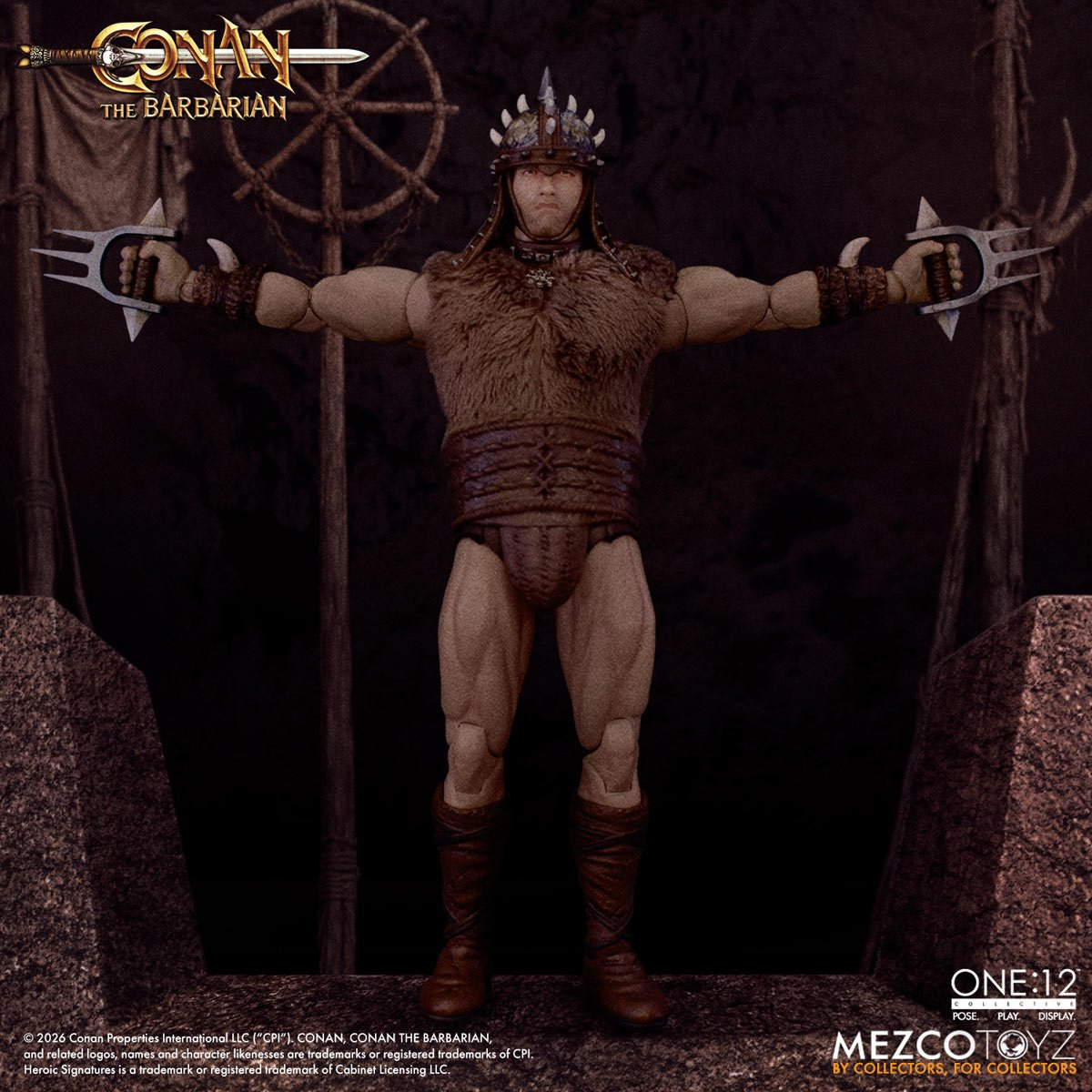 Action Figure Conan, o Bárbaro One:12 Collective (Arnold Schwarzenegger)