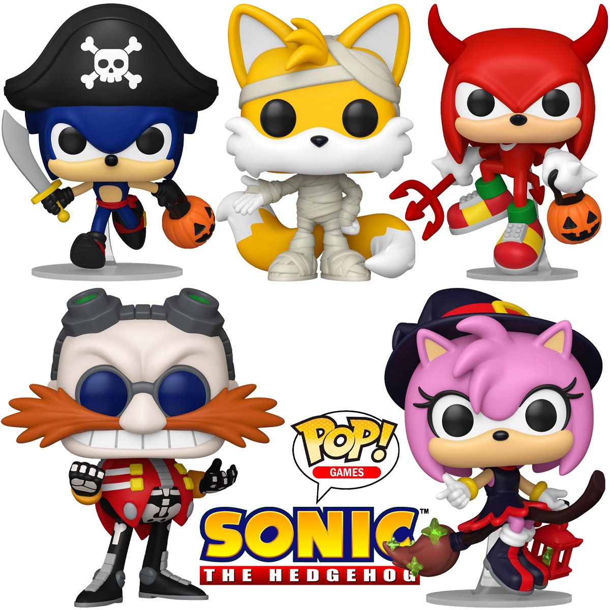 Bonecos Pop! Sonic the Hedgehog com Fantasias de Halloween