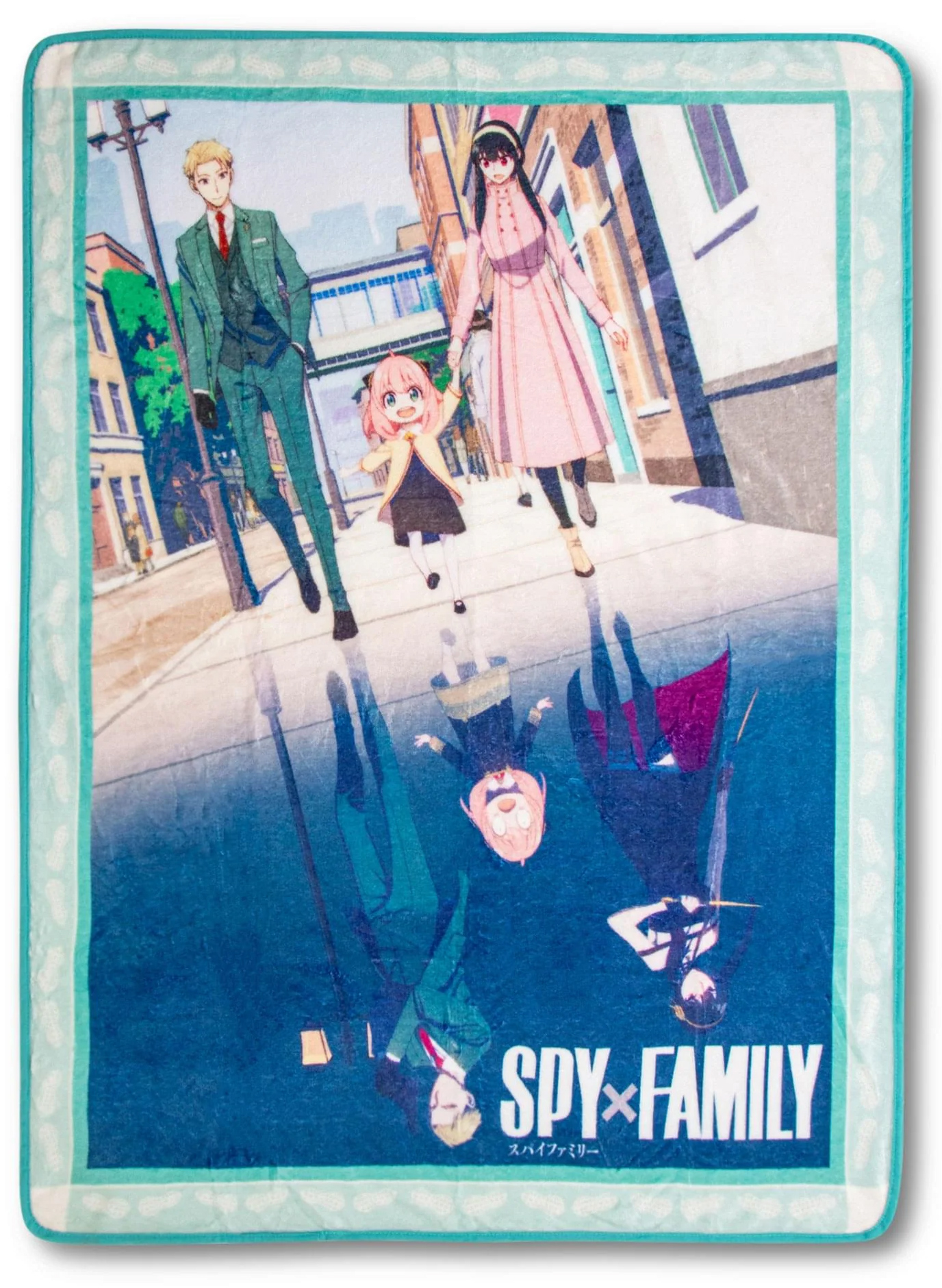 Cobertor de Lance Spy x Family com a Família Forger