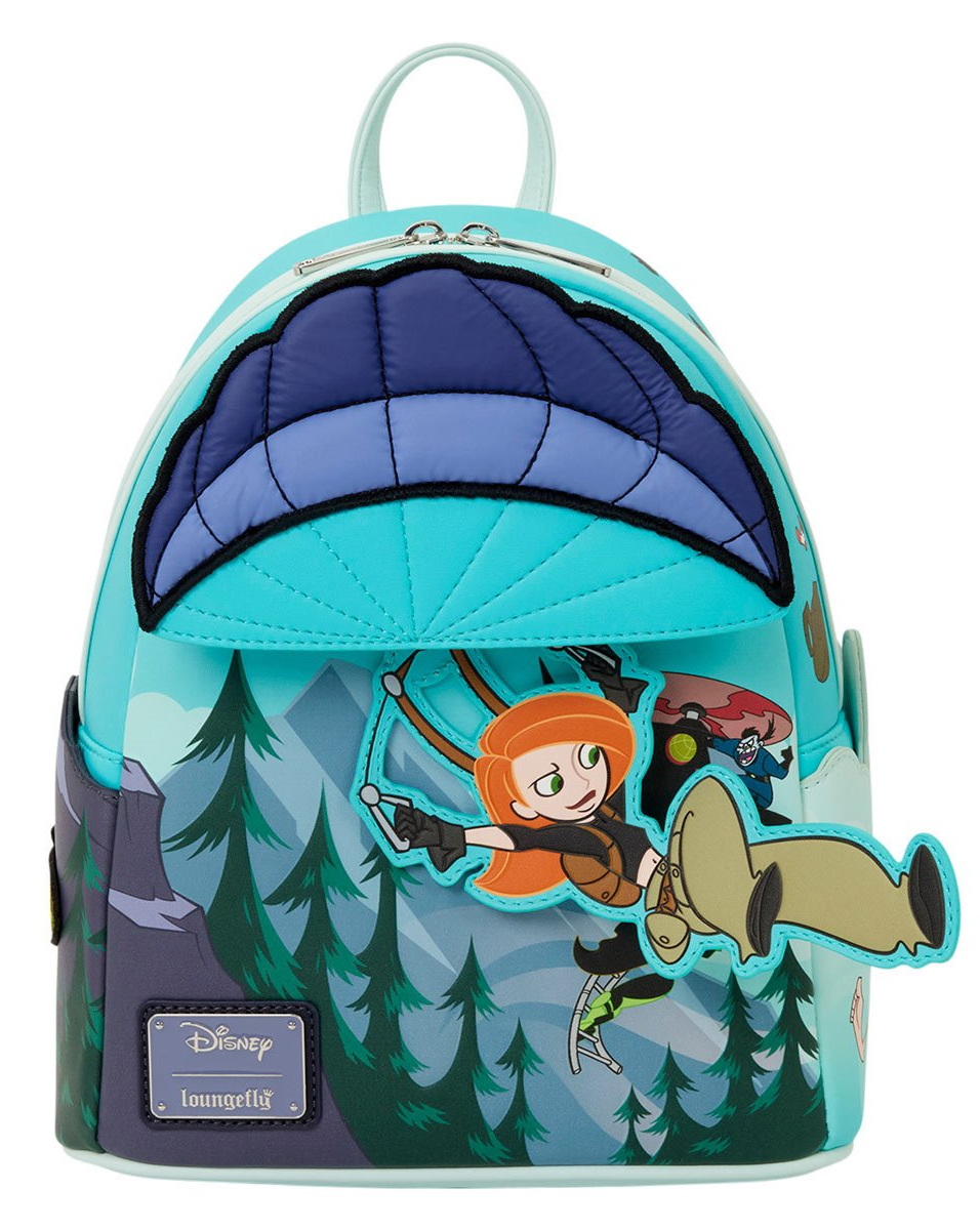 Mini-Mochila Kim Possible Pulando de Paraquedas