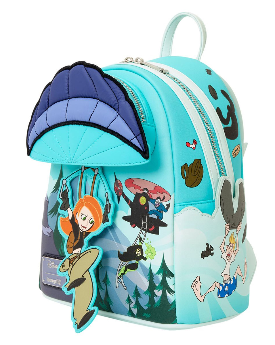 Mini-Mochila Kim Possible Pulando de Paraquedas