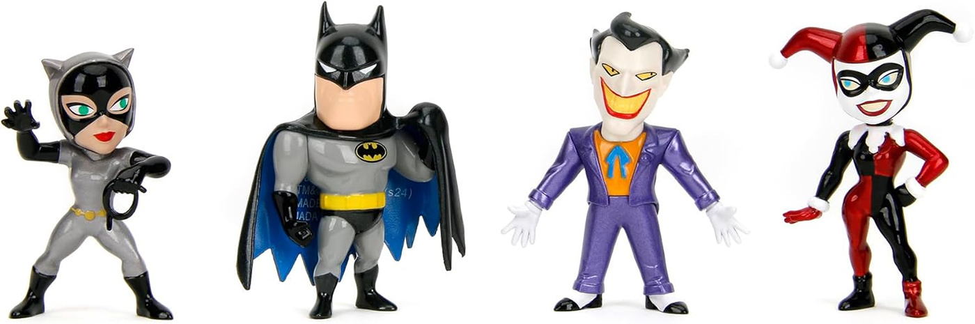 Mini-Figuras Batman: A Série Animada MetalFigs de Metal Fundido