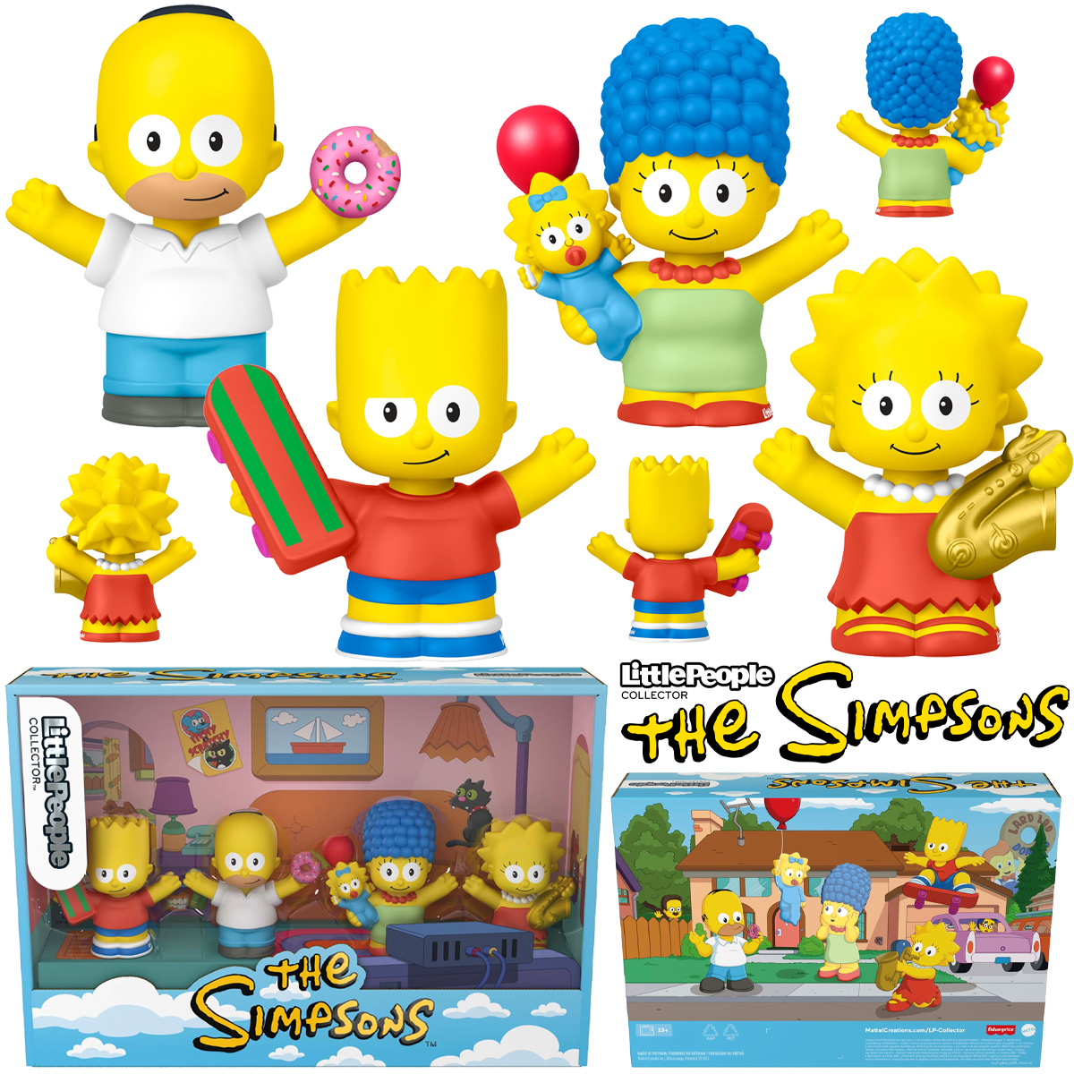 Bonequinhos Os Simpsons Little People Collector