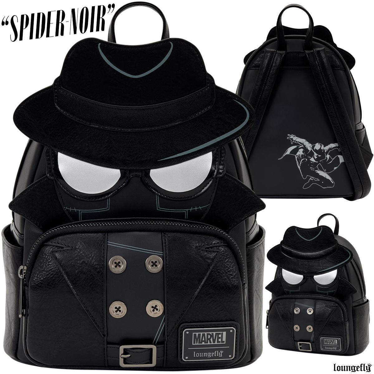 Mini-Mochila Homem-Aranha Noir (Spider-Noir)