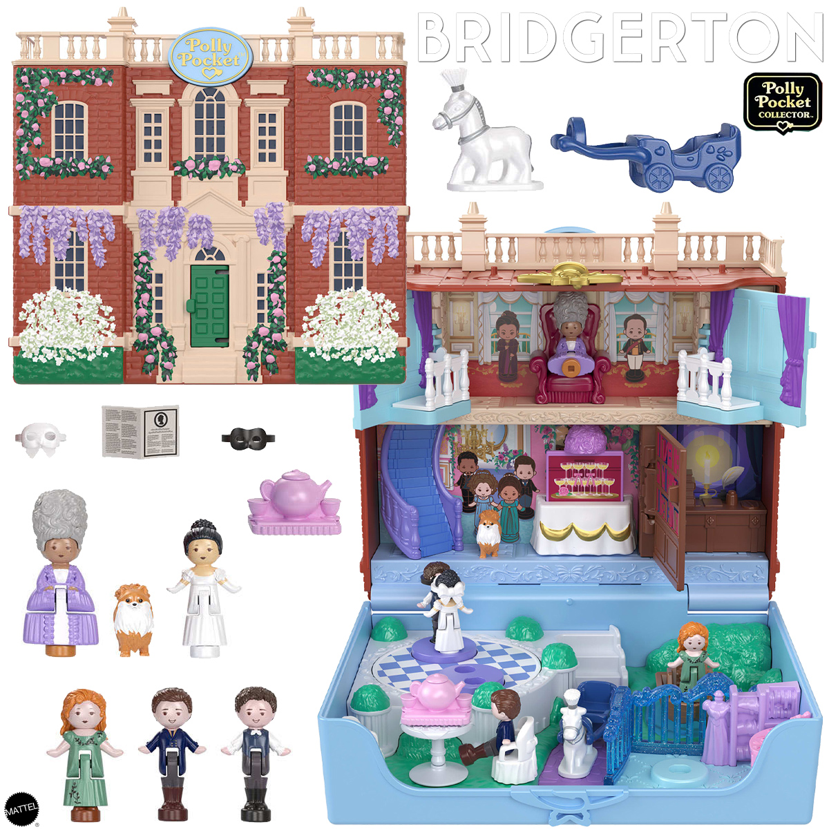 Estojo Compacto Playset Bridgerton Polly Pocket Compact