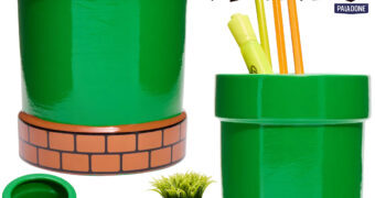 Porta-Lápis Cano Verde “Warp Pipe” do Super Mario