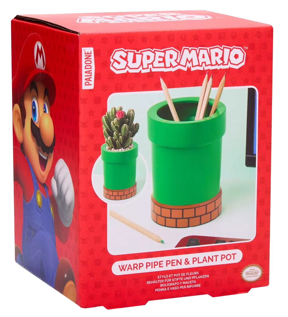 Porta-Lápis Cano Verde “Warp Pipe” do Super Mario