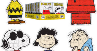 5 Mini Quebra-Cabeças Peanuts Snoopy com 50 peças (Blind Box)