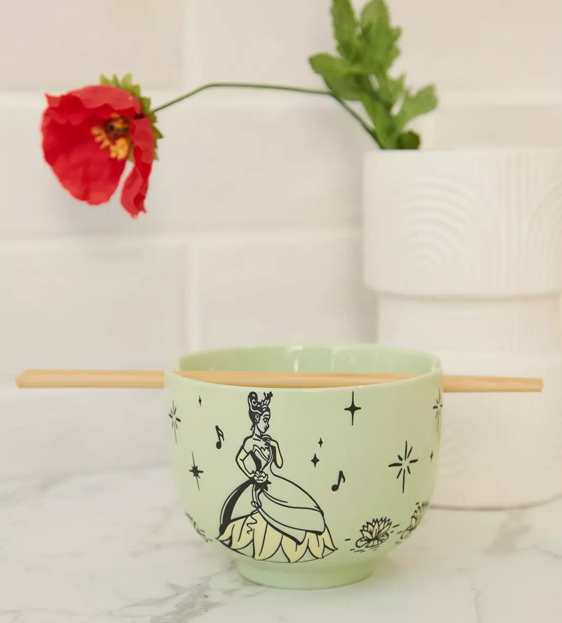 Tigelas de Ramen Princesas Disney: Cinderella, Tiana e Belle