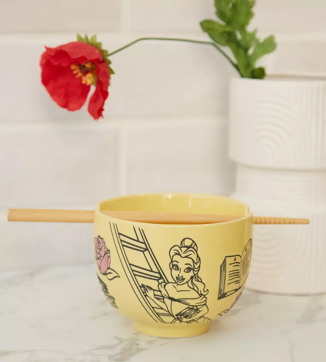 Tigelas de Ramen Princesas Disney: Cinderella, Tiana e Belle