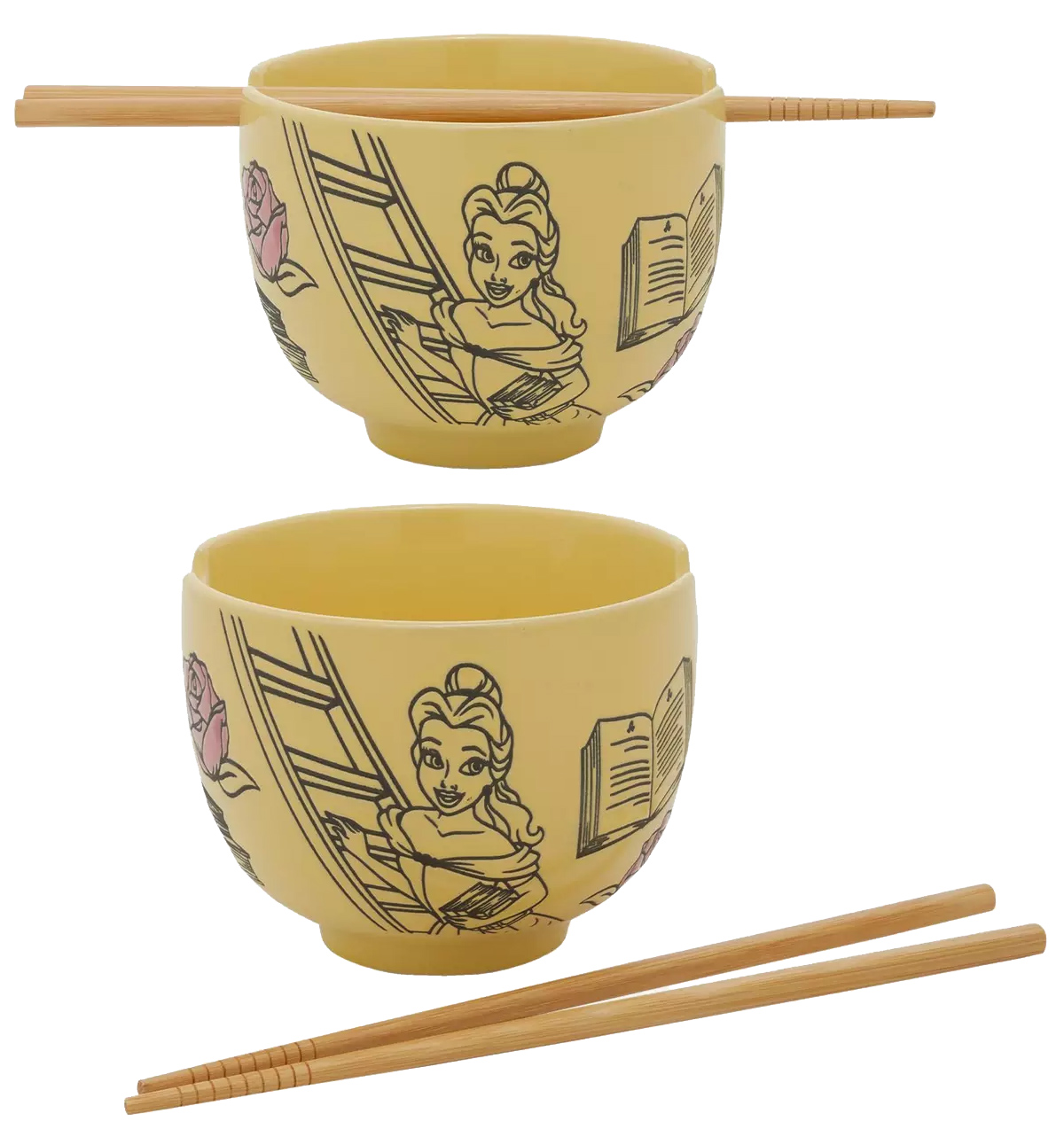 Tigelas de Ramen Princesas Disney: Cinderella, Tiana e Belle