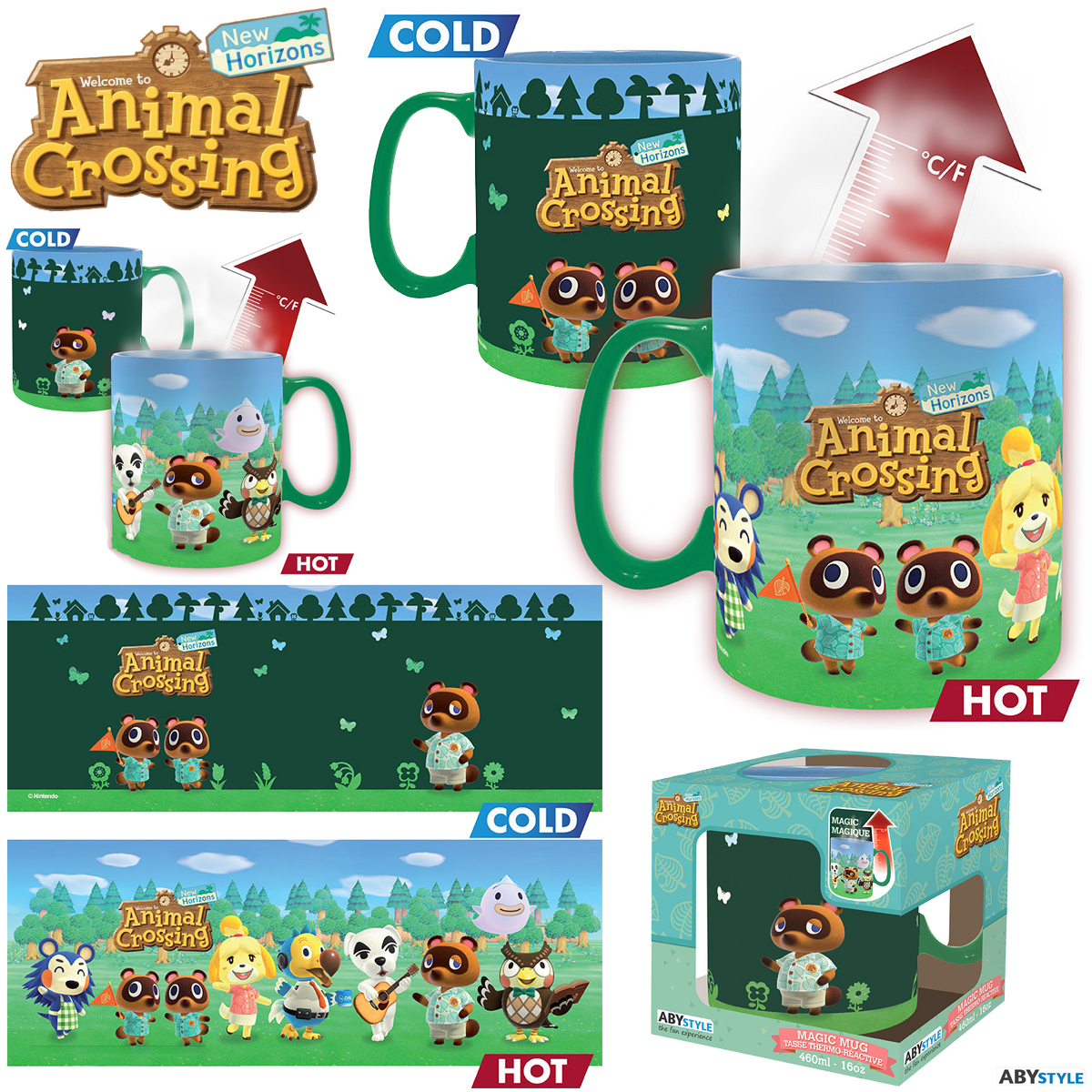 Caneca Termossensível do Game Animal Crossing