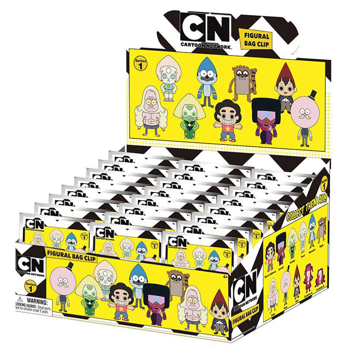 Chaveiros Cartoon Network 3D Figural Bag Clips com Steven Universe, Ursos Sem Curso e Hora de Aventura