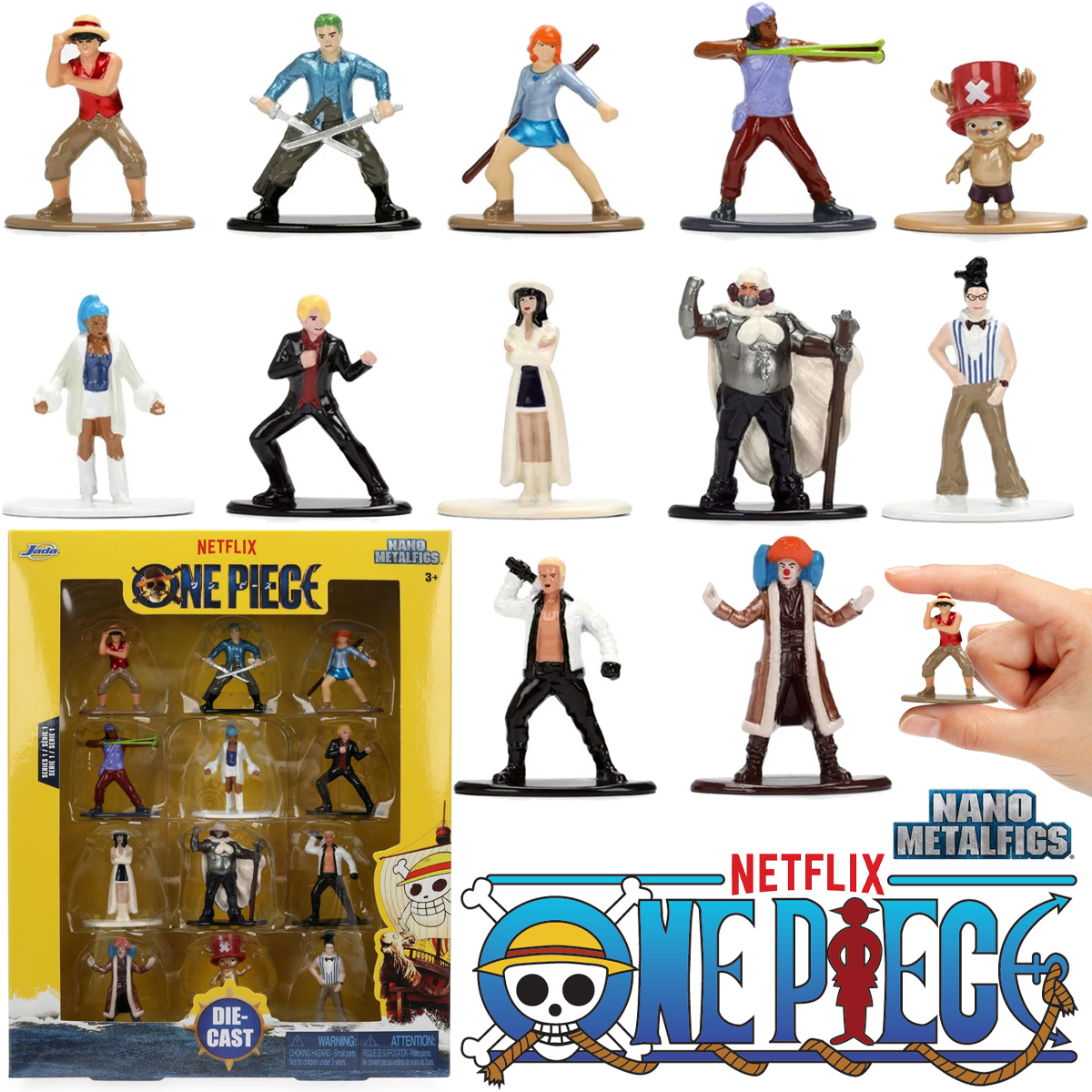 Micro-Figuras de Metal One Piece Nano MetalFigs