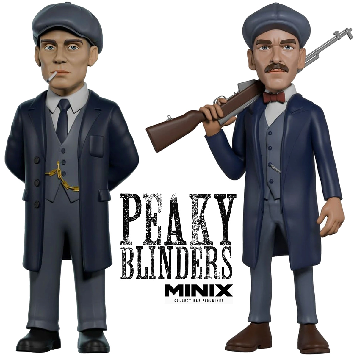 Figuras Peaky Blinders Minix com Tommy e Arthur Shelby