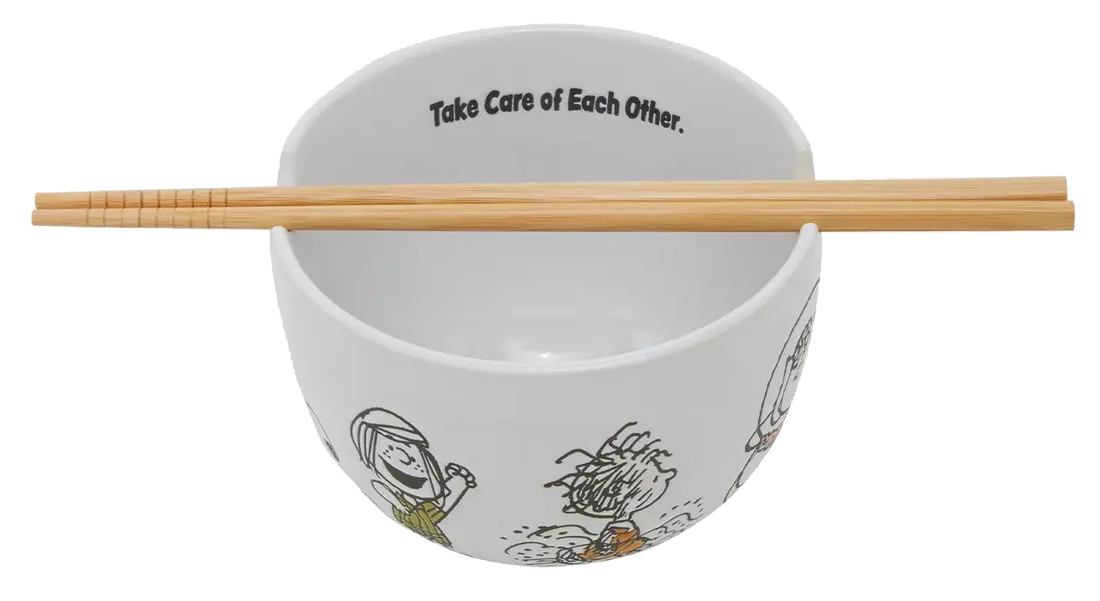 Tigela de Ramen Peanuts “Take Care of Each Other” (Cuidem Uns dos Outros)