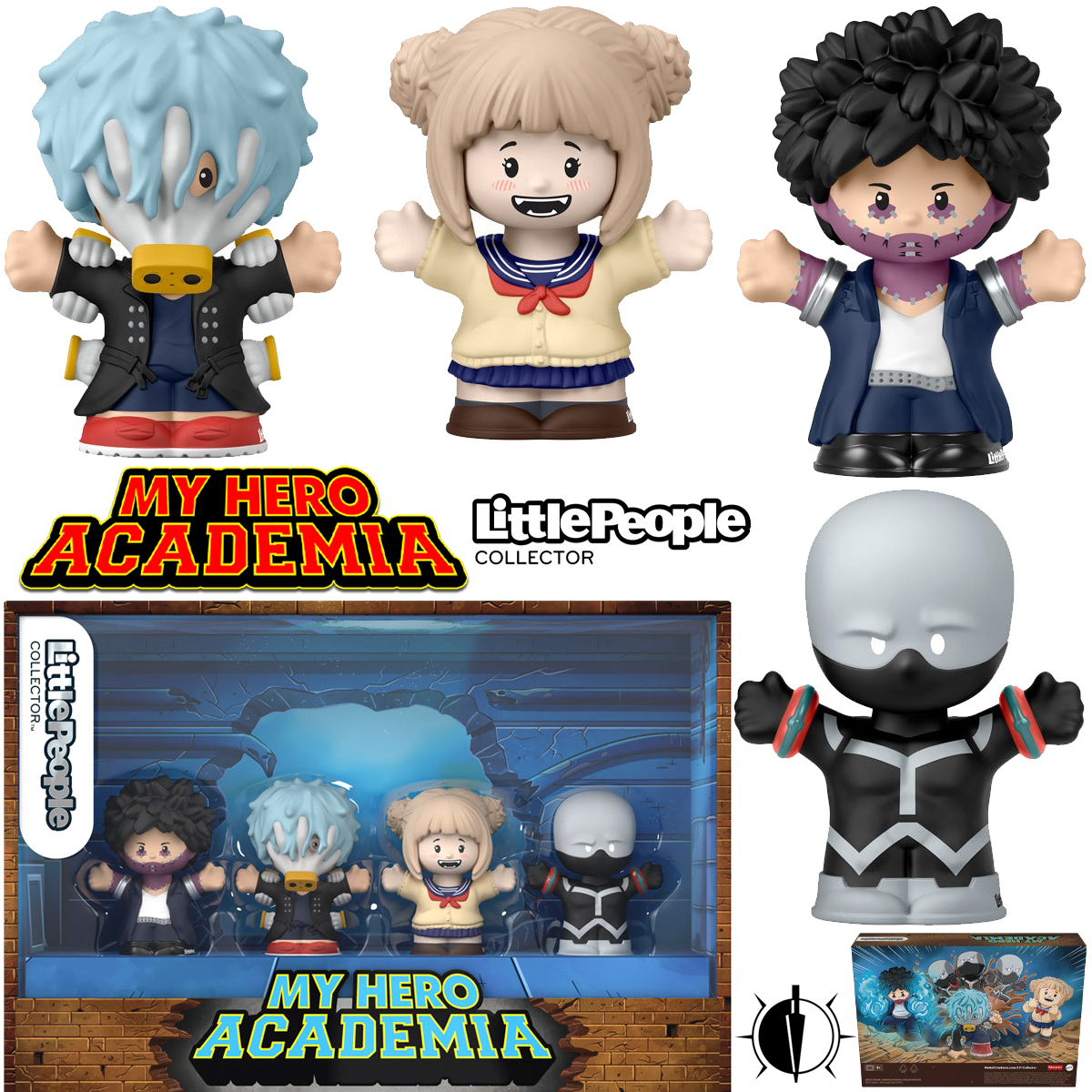 Bonecos My Hero Academia: Liga dos Vilões Little People Collector