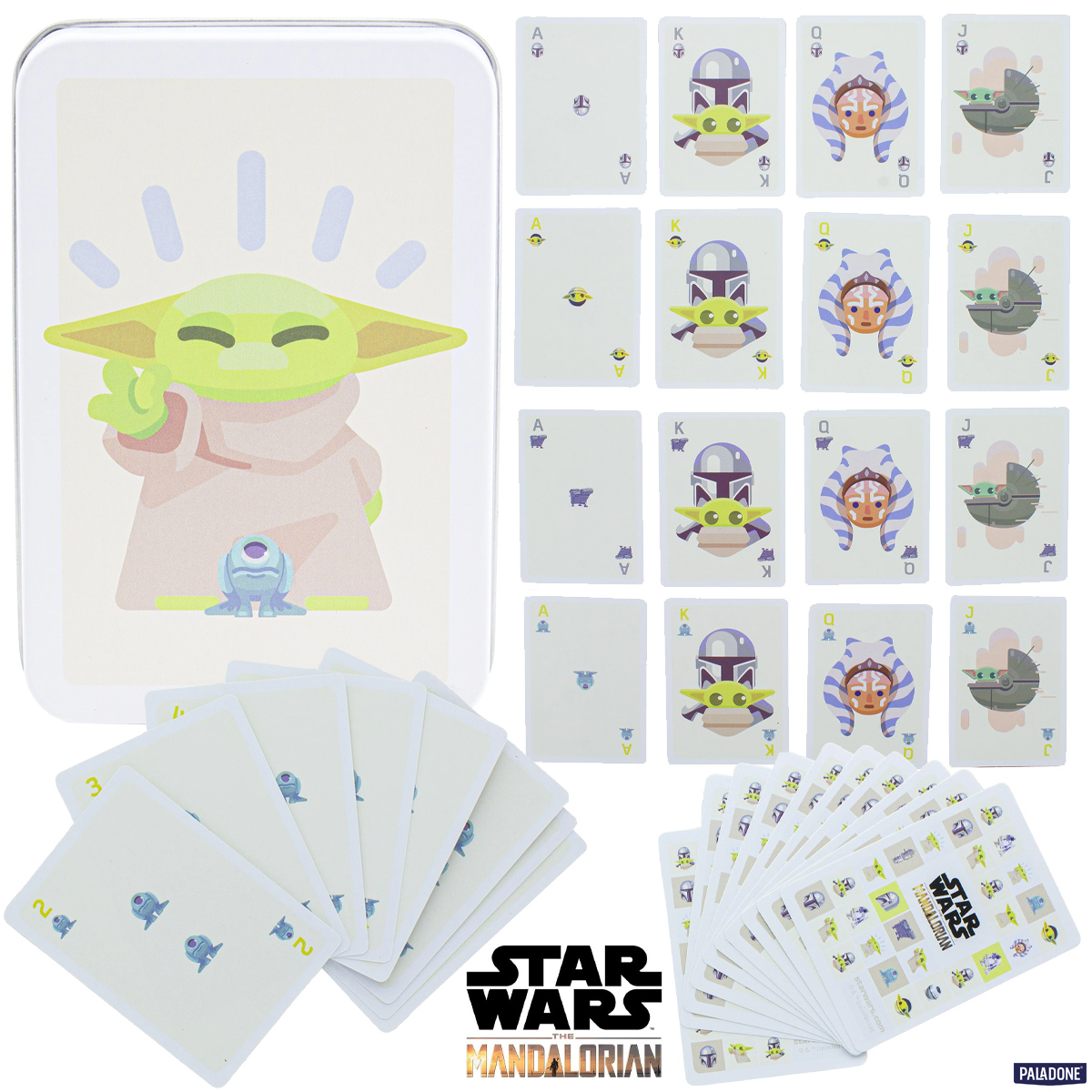 Baralho Star Wars Grogu em Caixa de Lata