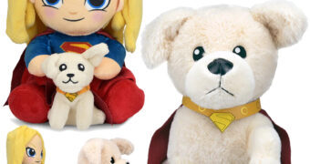 Supergirl Phunny de Pelúcia e Krypto, o Supercão Large Plush