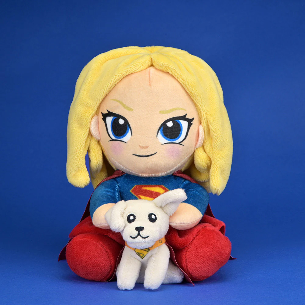 Supergirl Phunny de Pelúcia e Krypto, o Supercão Large Plush