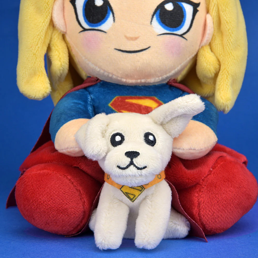 Supergirl Phunny de Pelúcia e Krypto, o Supercão Large Plush