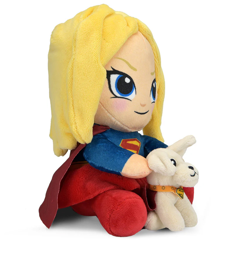 Supergirl Phunny de Pelúcia e Krypto, o Supercão Large Plush