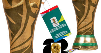 Taça da Copa do Mundo da FIFA 2026 de Pelúcia com 25 cm