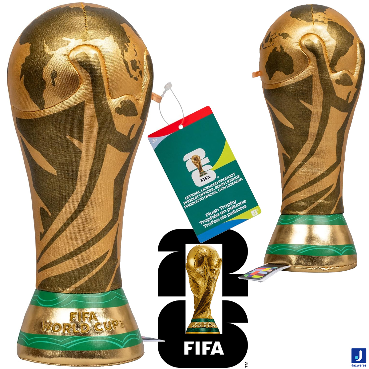 Taça da Copa do Mundo da FIFA 2026 de Pelúcia com 25 cm
