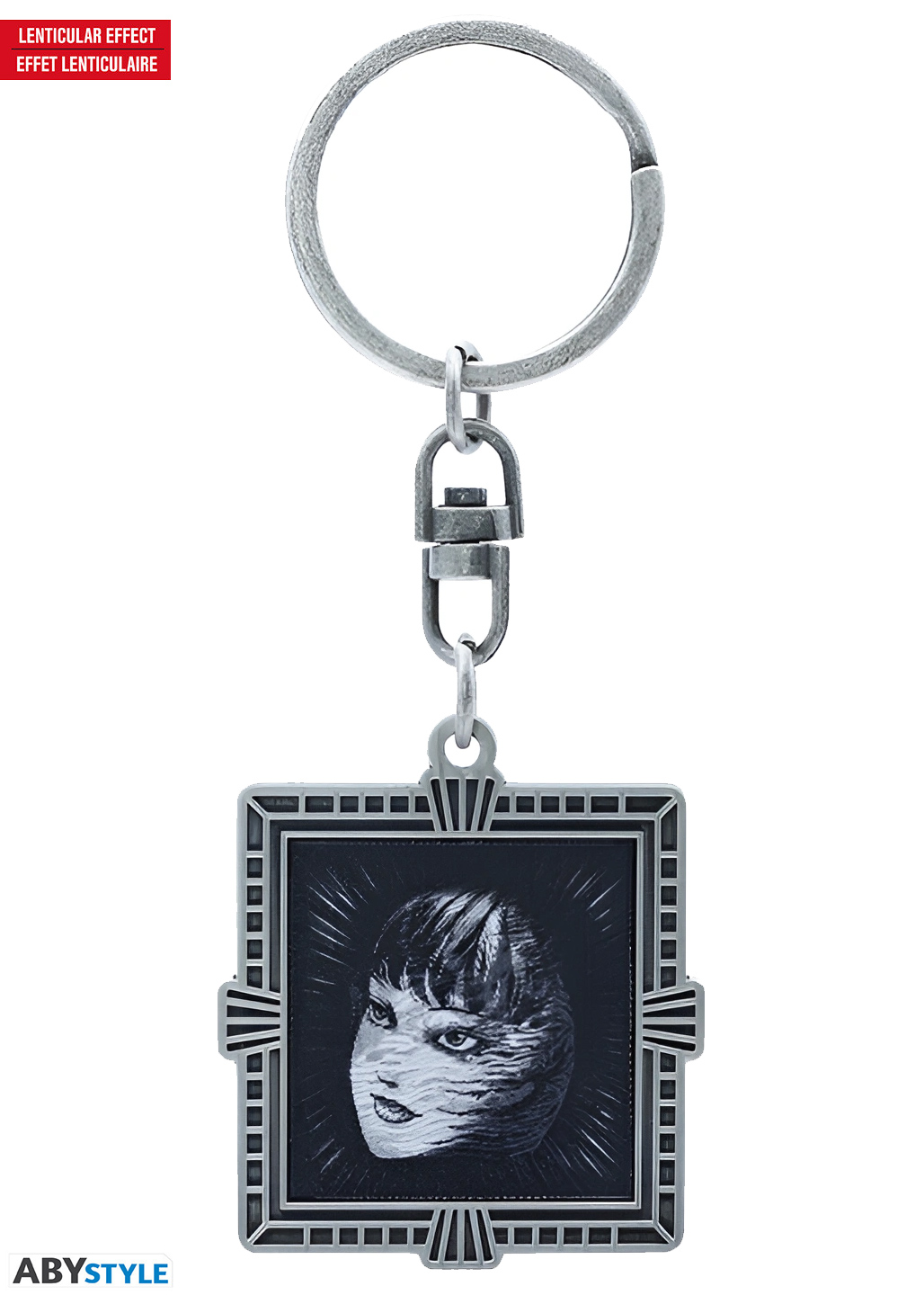 Chaveiro Lenticular Junji Ito com o Reflexo Amaldiçoado de Tomie