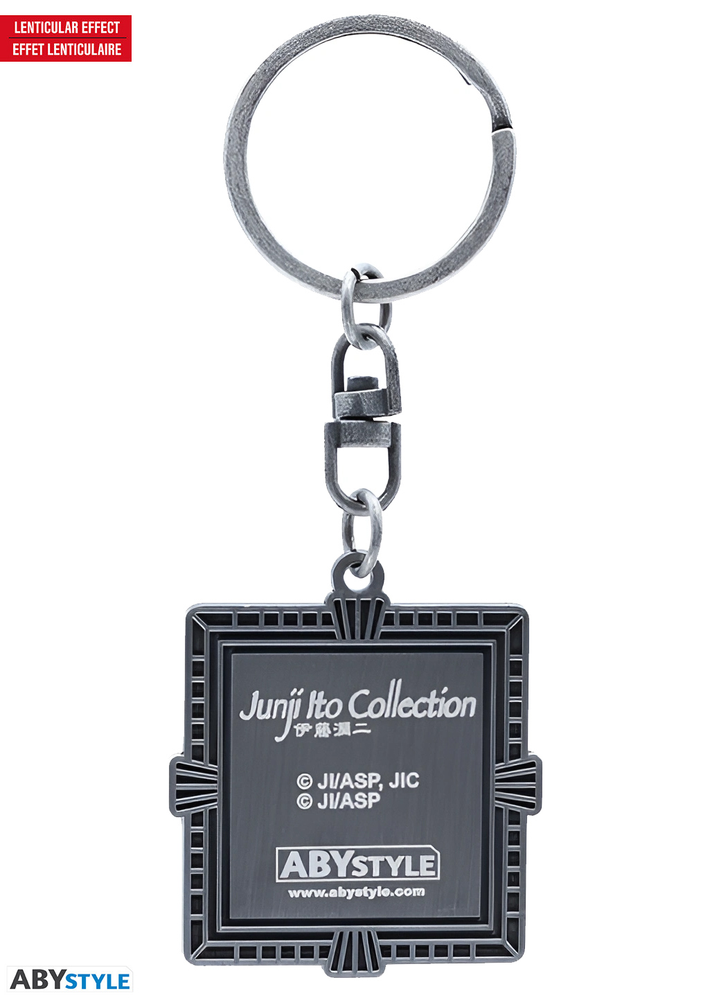 Chaveiro Lenticular Junji Ito com o Reflexo Amaldiçoado de Tomie
