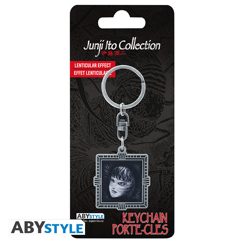 Chaveiro Lenticular Junji Ito com o Reflexo Amaldiçoado de Tomie