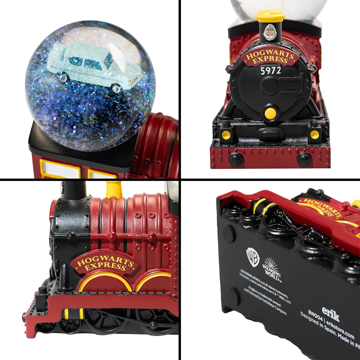 Globo de Neve Harry Potter Hogwarts Express com o Carro Voador