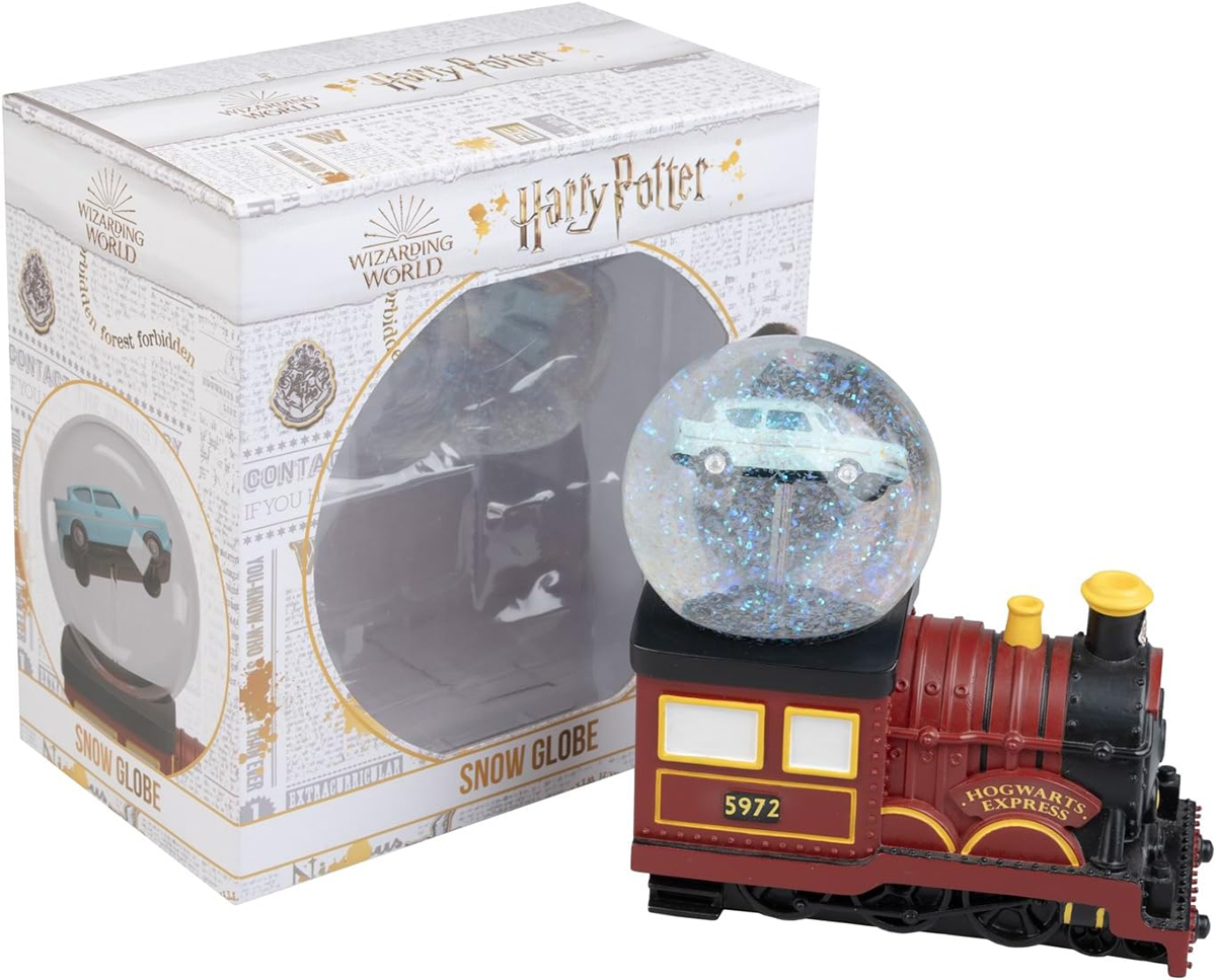 Globo de Neve Harry Potter Hogwarts Express com o Carro Voador