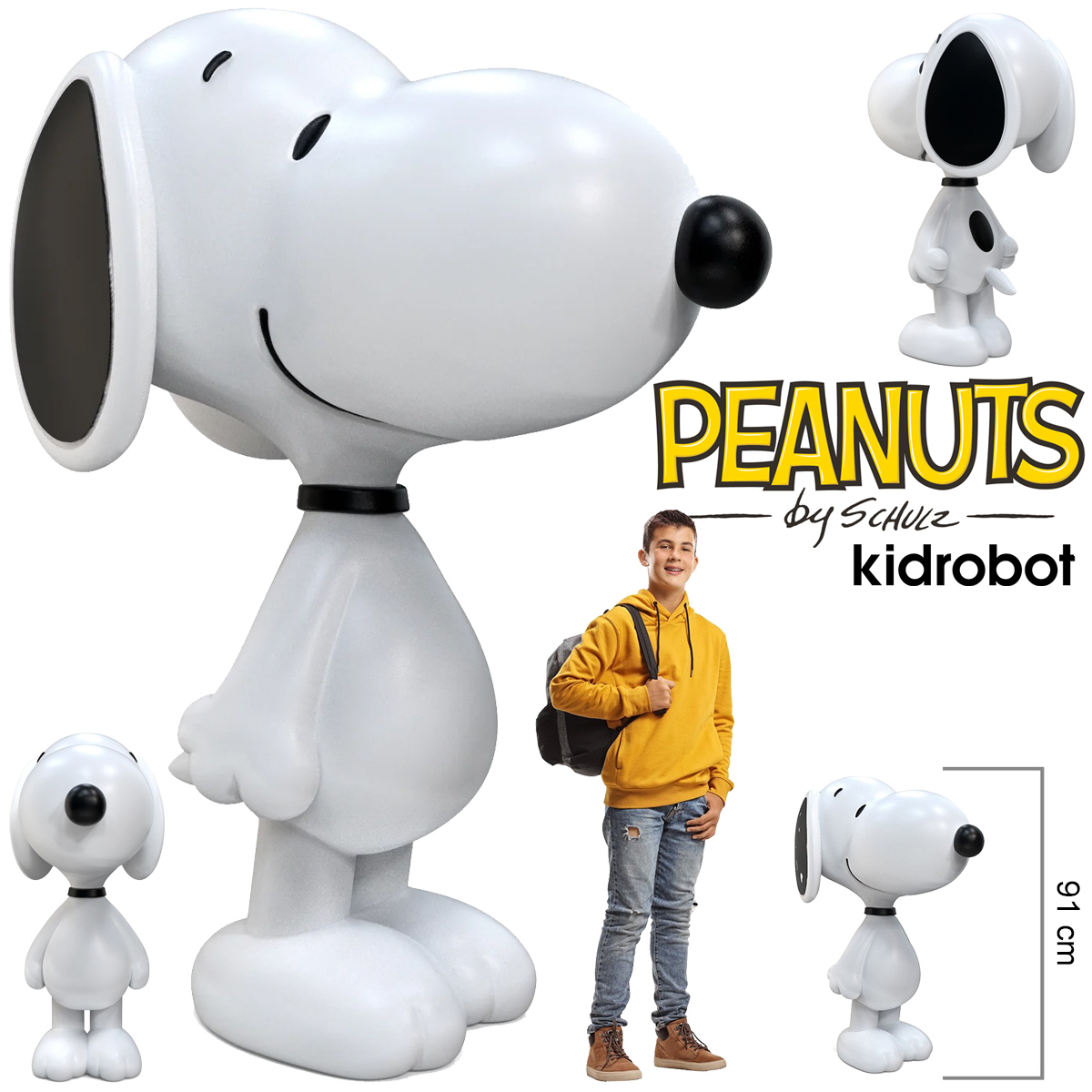 Boneco Gigante Snoopy Art Giant com 91 cm de Altura (Kidrobot)