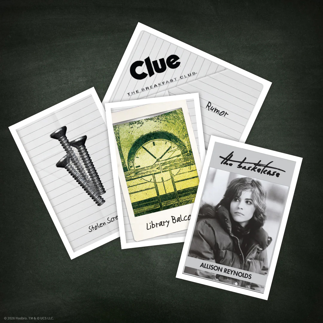 Jogo de Tabuleiro Detetive (Clue) Clube dos Cinco (The Breakfast Club) de John Hughes