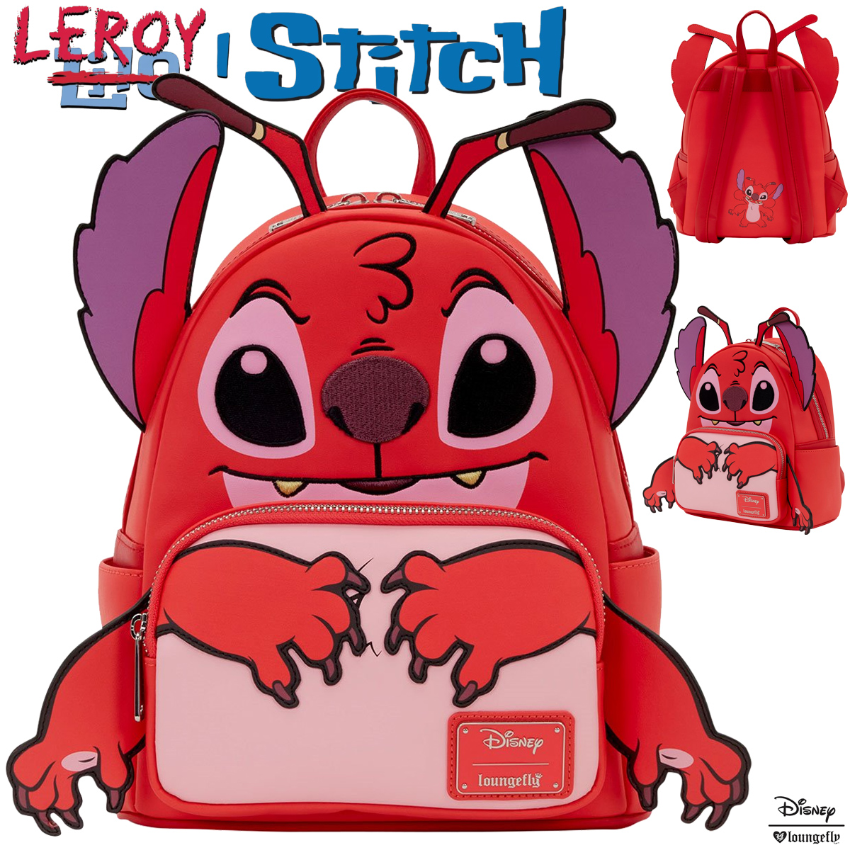 Mini-Mochila Leroy (Experimento 629), o Irmão Malvado do Stitch