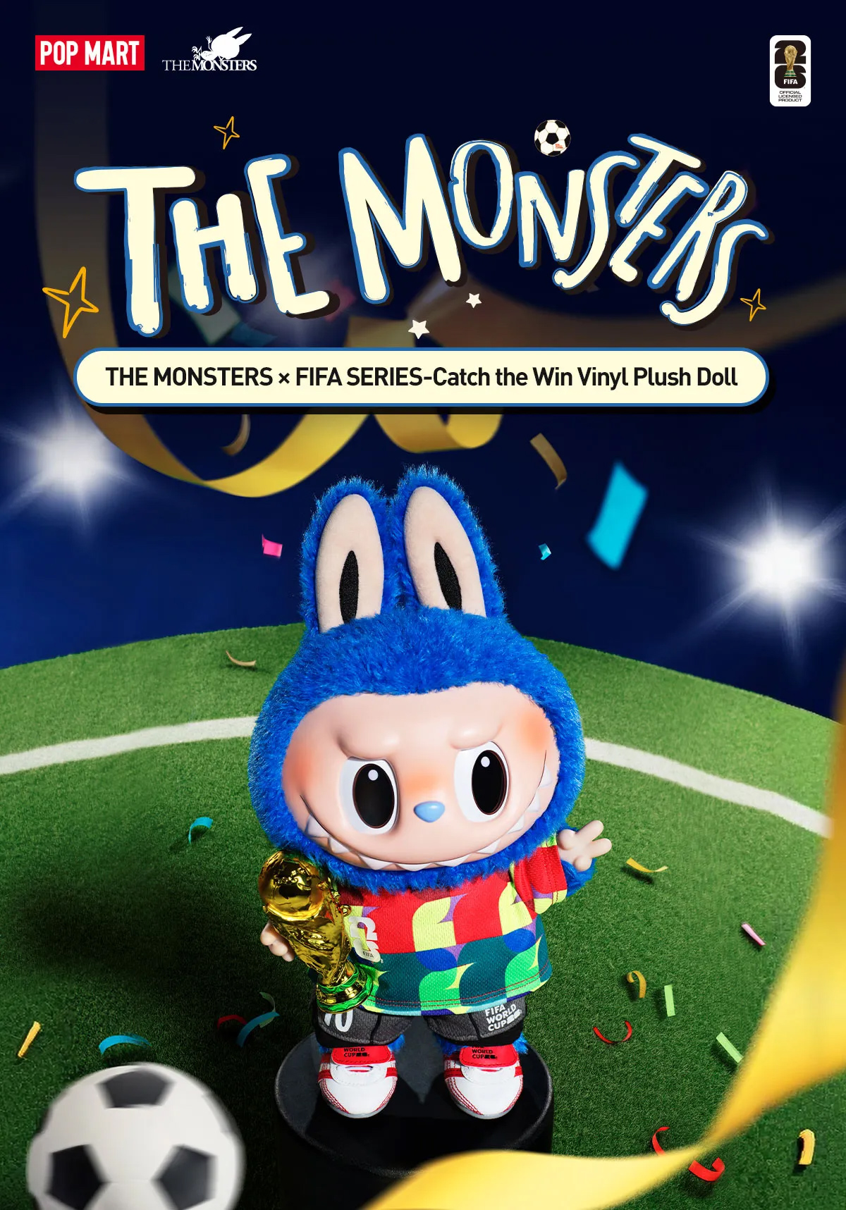 Boneco Labubu da Copa do Mundo da FIFA 2026