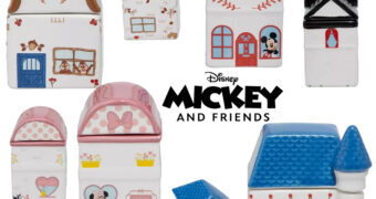 Conjunto de Potes de Especiarias Disney Casas do Mickey e Amigos