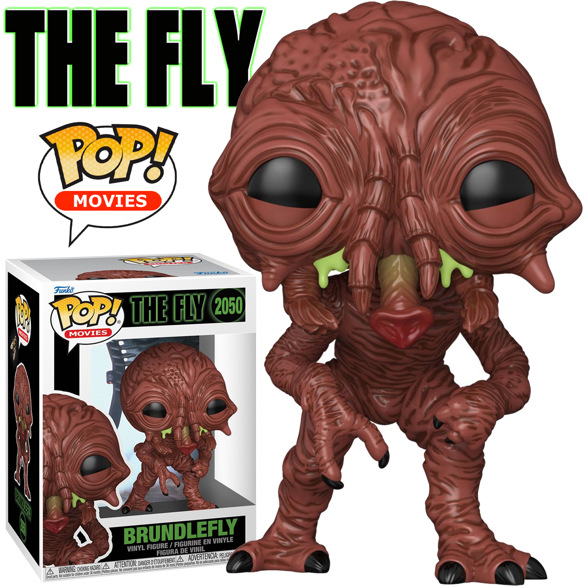 Boneco Pop! Brundlefly (Forma Final) do Filme A Mosca de David Cronenberg (The Fly)