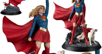 Estátua DC Direct Supergirl (Milly Alcock) e Supercão Krypto em Escala 1:6