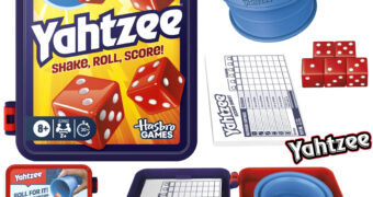 Jogo de Dados Yahtzee Portátil em Estojo Dobrável