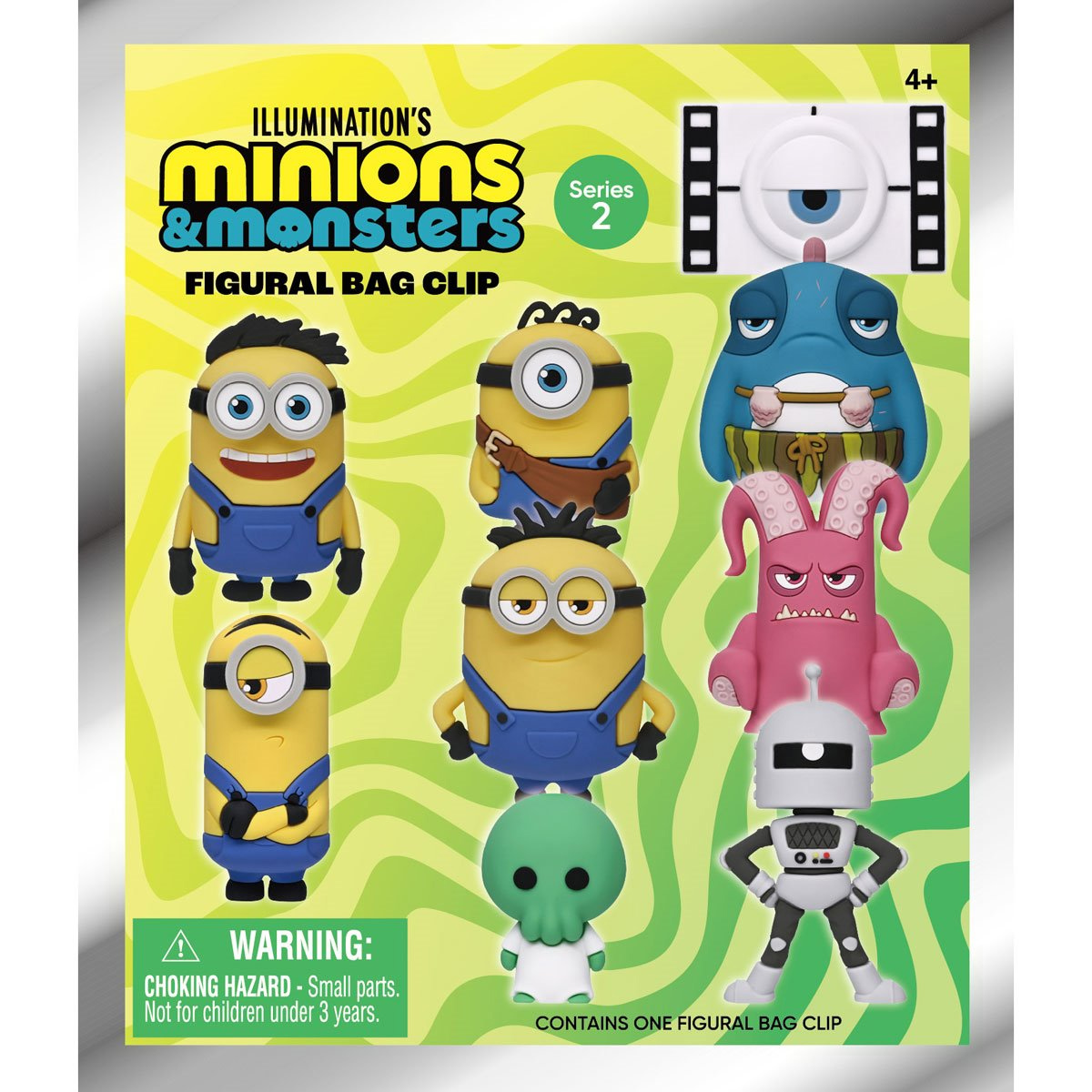 Chaveiros do Filme Minions & Monstros 3D Figural Bag Clips