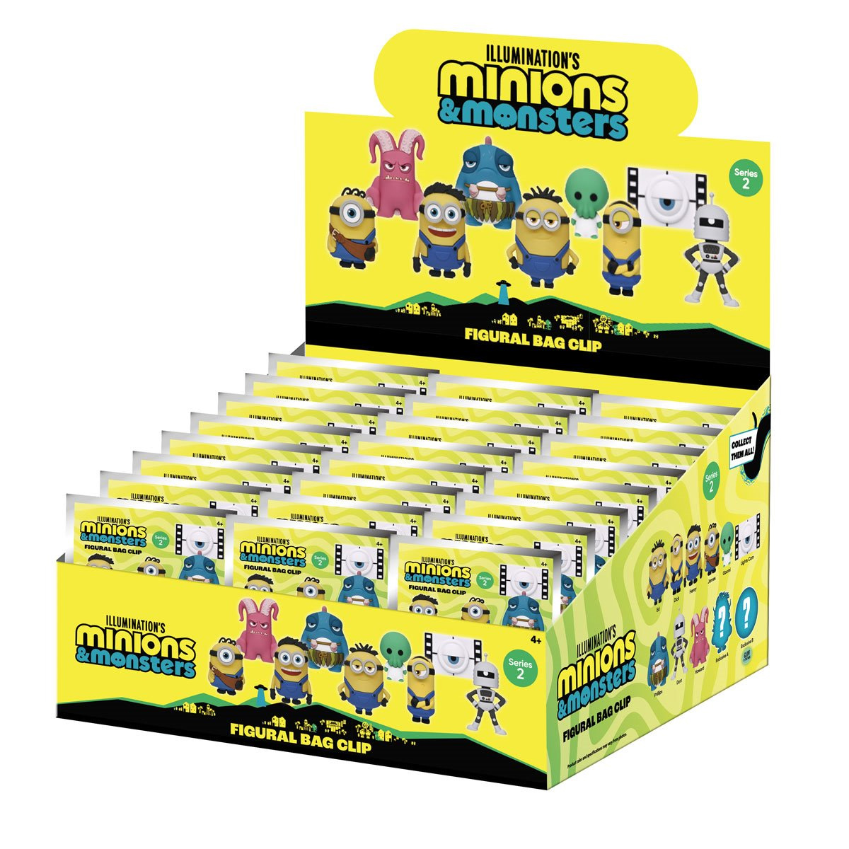 Chaveiros do Filme Minions & Monstros 3D Figural Bag Clips