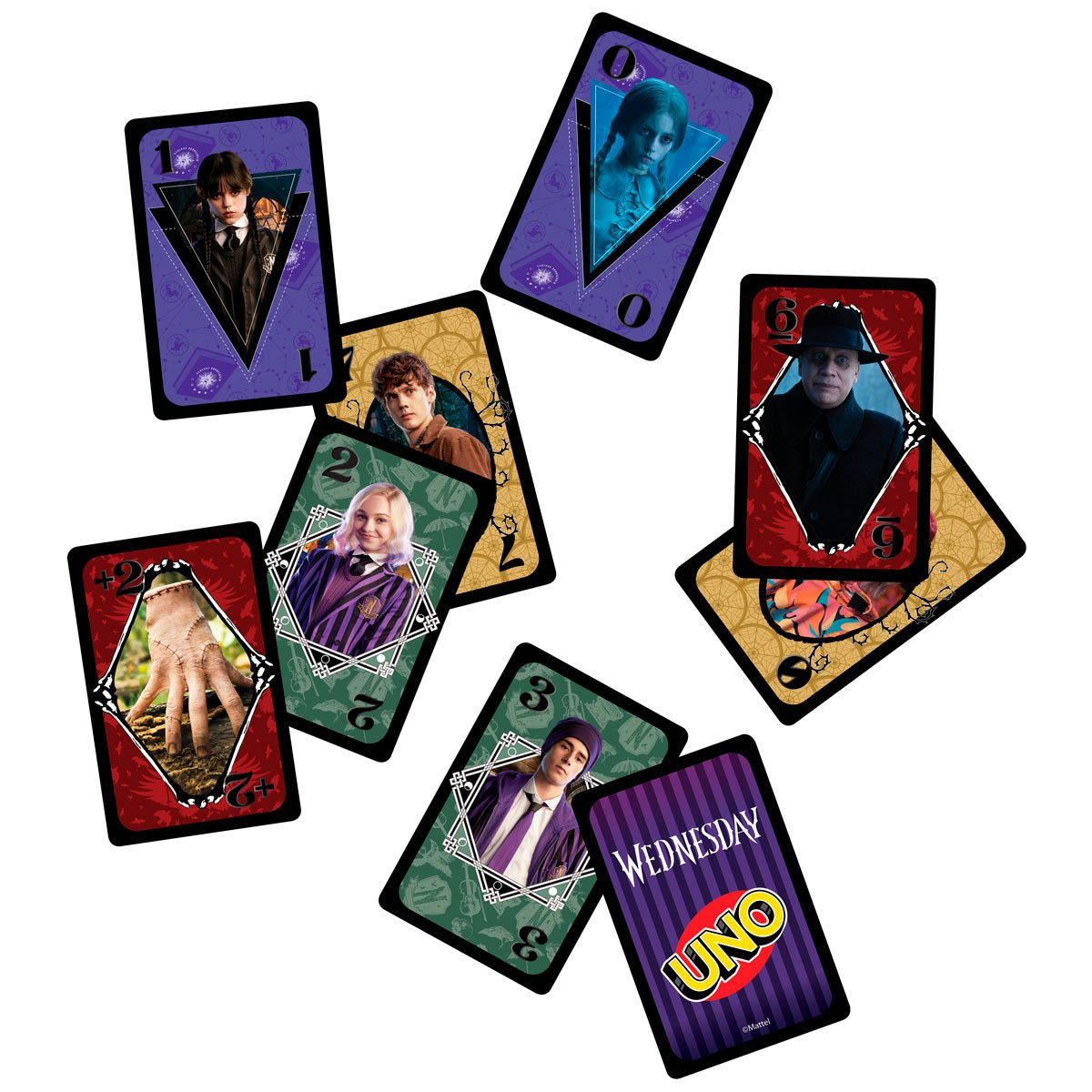 Jogo de Cartas UNO Wandinha (Wednesday Addams)