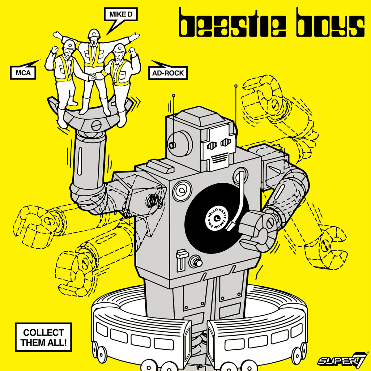 Action Figures Beastie Boys “Intergalactic Crossing Guards” ReAction