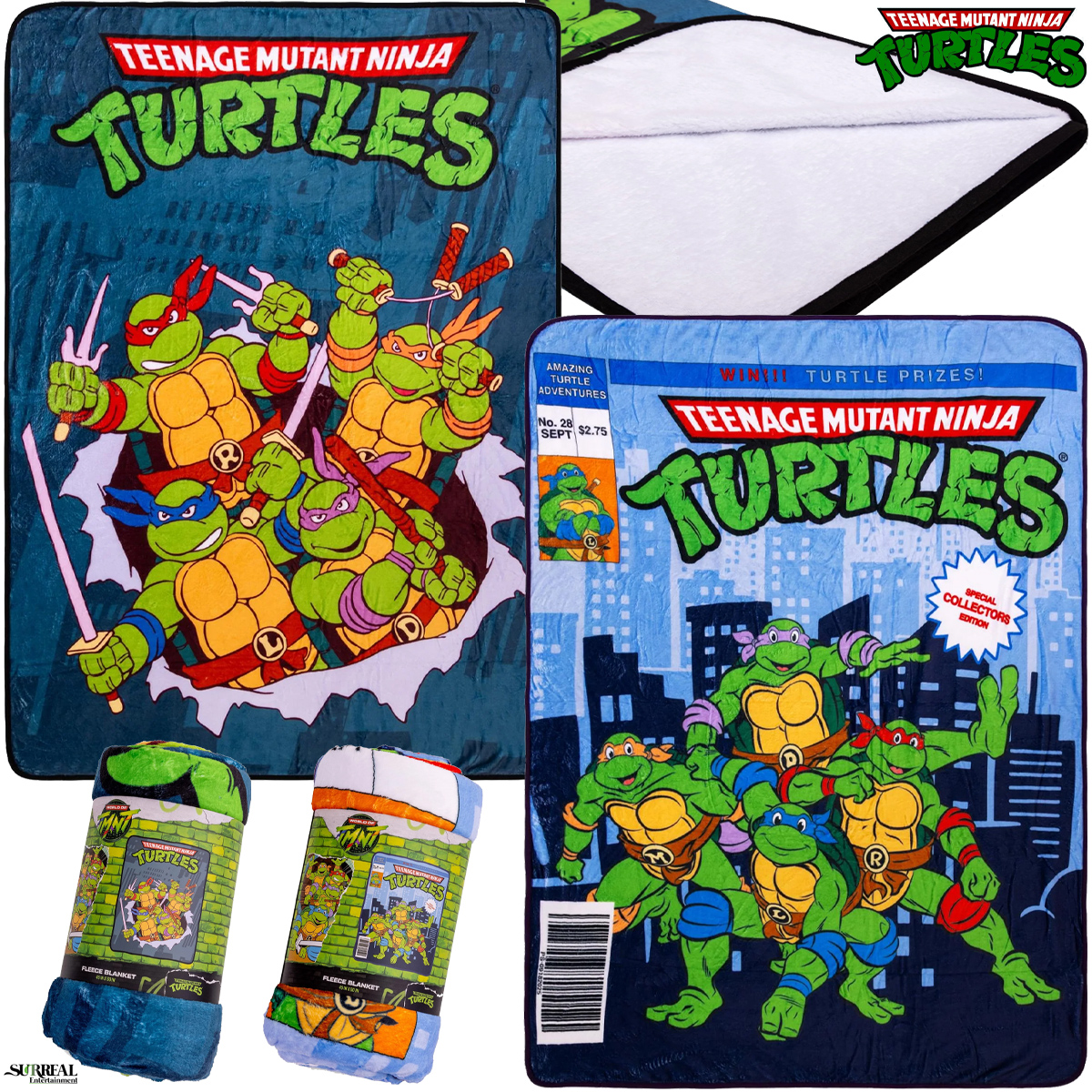 Cobertores de Lance Tartarugas Ninjas