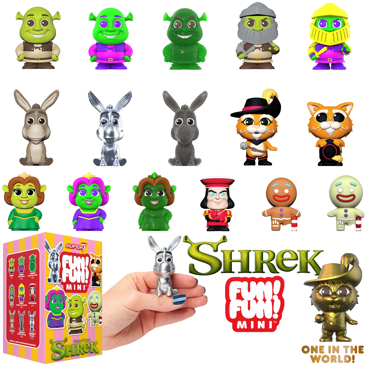 Shrek FUN! FUN! MINI com 16 Mini-Figuras de Vinil (Blind Box)