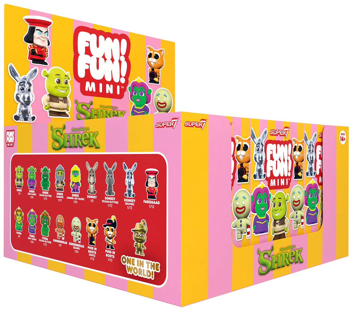 Shrek FUN! FUN! MINI com 16 Mini-Figuras de Vinil (Blind Box)